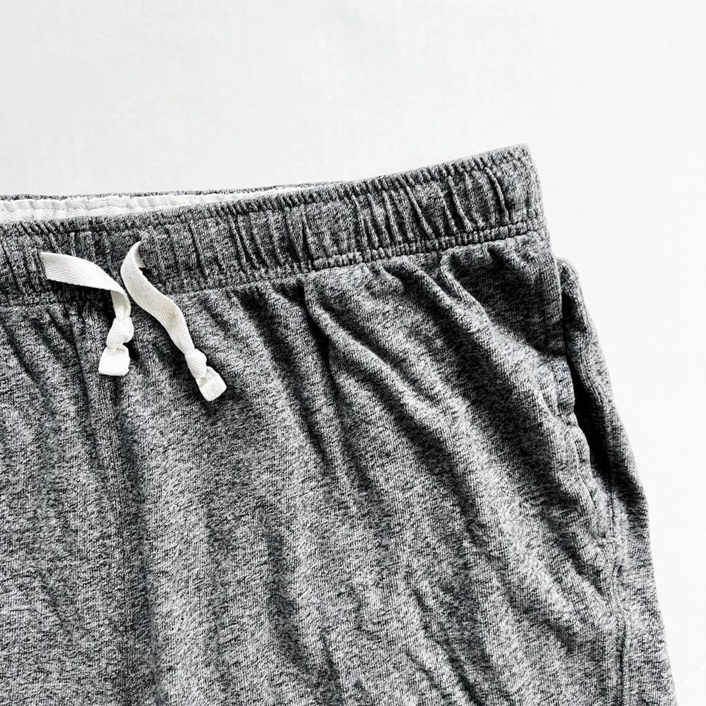 J. Crew Mens Elastic Waist Lounge Shorts in Gray